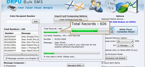 Bulk SMS for GSM Phones screenshot