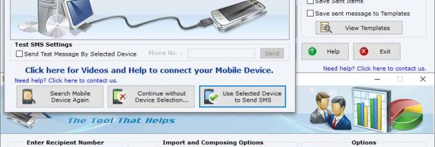 Bulk SMS from PC screenshot