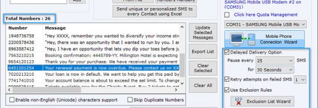 Bulk SMS Marketing Application screenshot