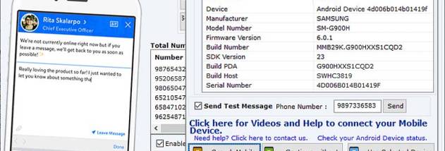Bulk SMS Messages Software screenshot