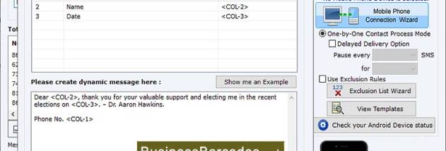 Bulk SMS Messenger screenshot