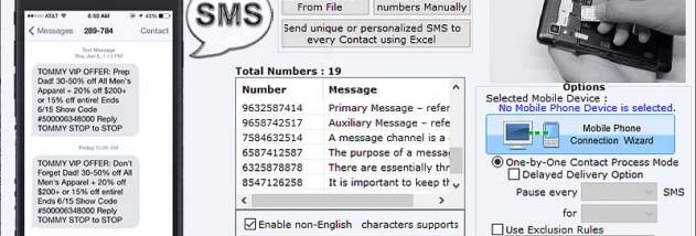 Bulk SMS Sender Software screenshot