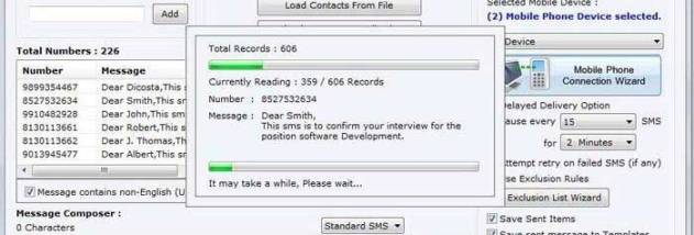 Bulk SMS Software GSM Mobile screenshot