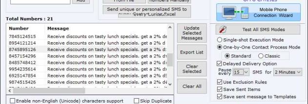 Bulk Text Messaging Software screenshot