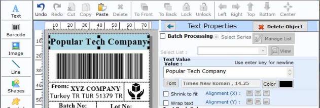 Business Barcode Creator Program screenshot