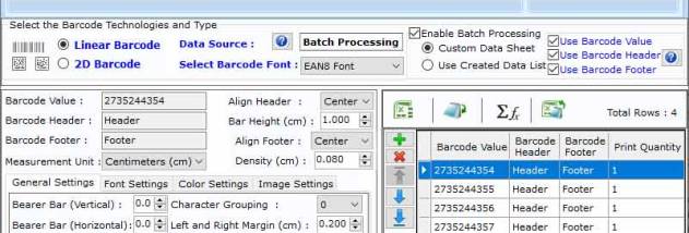 Business Barcode Designing Application screenshot