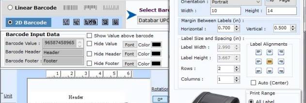 Business Barcode Label Maker Tool screenshot