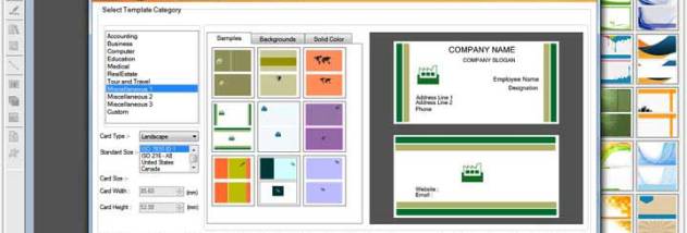 Business Card Design Software screenshot