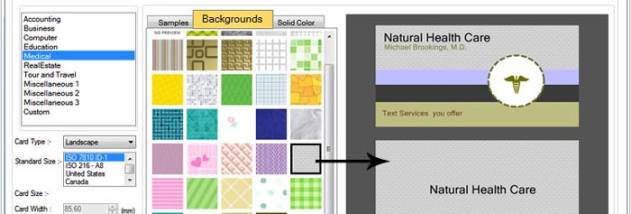 Business Card Designer Program screenshot