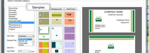 Business Card Designer Software screenshot