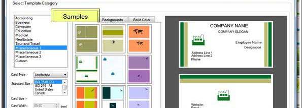 Business Card Designer screenshot