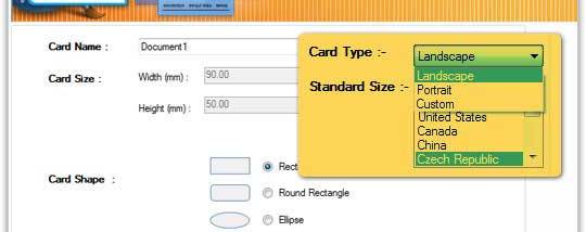 Business Card Designing Software screenshot