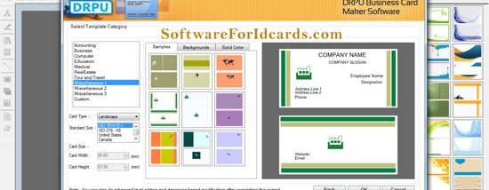 Business Card Generator Software screenshot