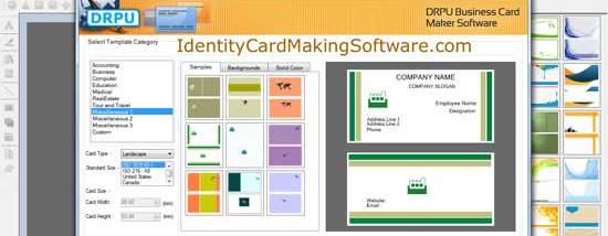 Business Card Making Software screenshot