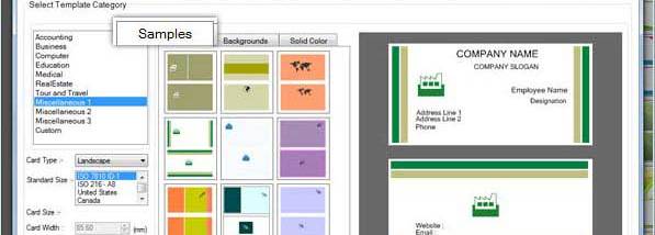 Business Cards Maker Program screenshot