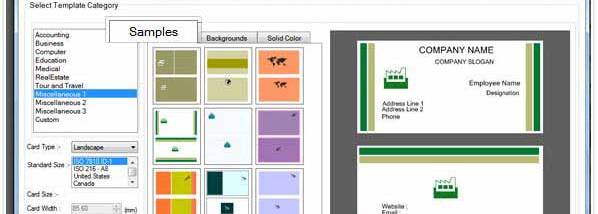 Business Cards Maker Software screenshot