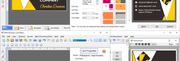 Business Cards Maker Software screenshot