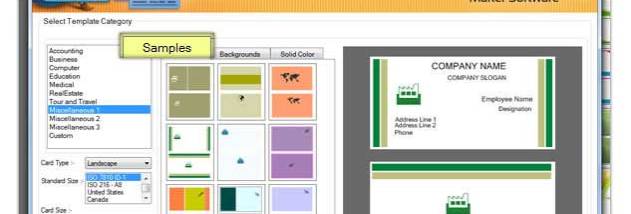 Business Cards Printing Software screenshot