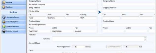 Business Purchase Order Accounting screenshot