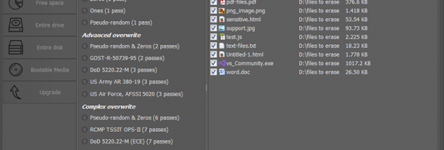 ByebyeData Eraser AdminEdtition screenshot