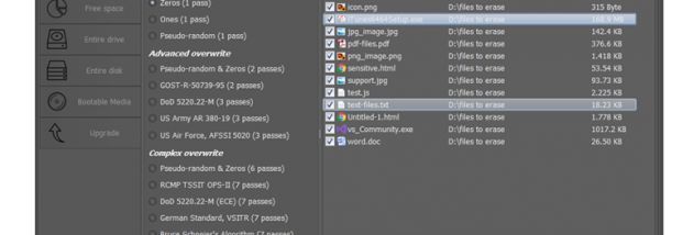 ByebyeData Eraser Free Edtition screenshot