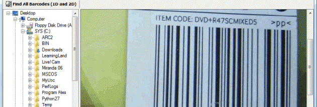 Bytescout BarCode Reader screenshot