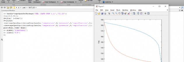 CAPE-OPEN Thermo Import for Matlab screenshot