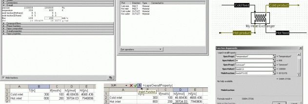 CAPE-OPEN Unit Operation for Excel screenshot
