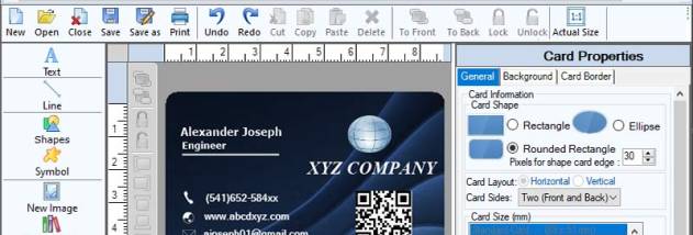 Card Creator Program for Small Business screenshot