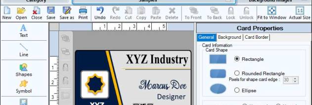 Card Designing Program For Organization screenshot
