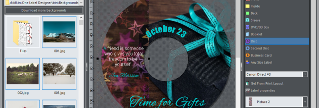 CD Label Designer screenshot