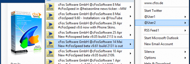 cFos Twitter Notifier screenshot
