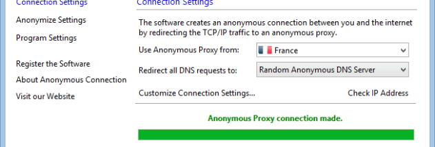 ChrisPC Anonymous Connection screenshot