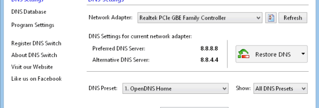 ChrisPC DNS Switch Pro screenshot