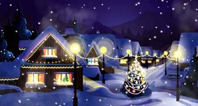 Christmas Snowfall Wallpaper screenshot