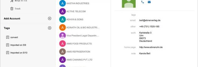 Cisdem ContactsMate screenshot