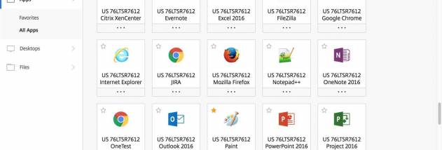 Citrix Receiver screenshot