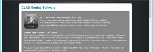 CLAD Genius screenshot