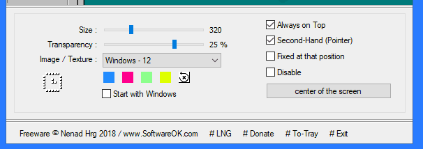 ClassicDesktopClock screenshot