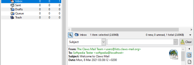 Claws Mail screenshot