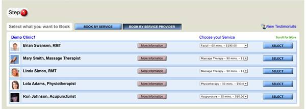 Click4Time eScheduling screenshot