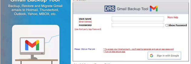 CM Gmail Backup Tool screenshot