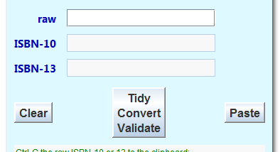 CMP ISBN Validator screenshot