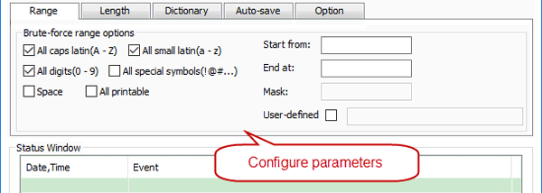Cocosenor RAR Password Tuner screenshot