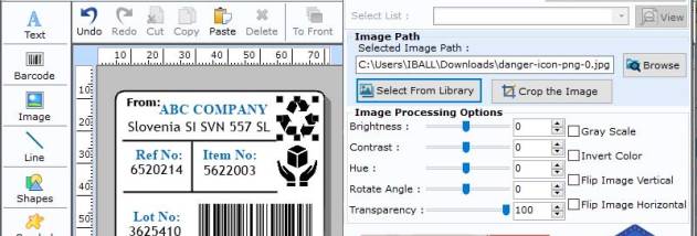 Code 128 Product Identification App screenshot