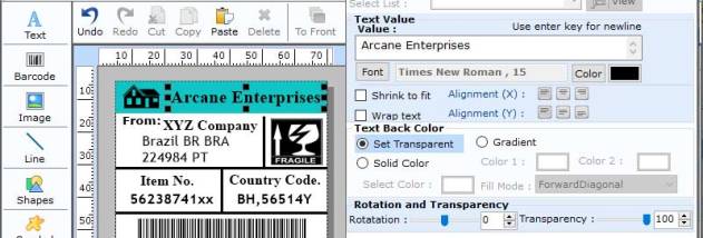 Code-39 Barcode Generator Tool screenshot