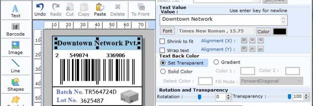 Code-39 Barcode Software screenshot