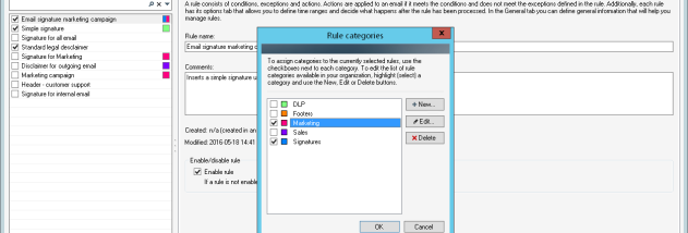 CodeTwo Exchange Rules screenshot