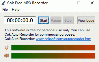 Cok Free MP3 Recorder screenshot