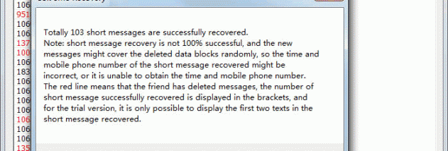 Cok SMS Recovery screenshot